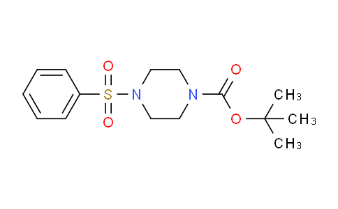 CAS No. 253175-69-8, tert-butyl 4-(phenylsulfonyl)piperazine-1-carboxylate
