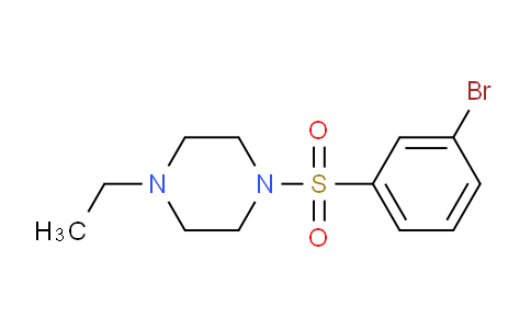CAS No. 1004636-96-7, 1-((3-bromophenyl)sulfonyl)-4-ethylpiperazine