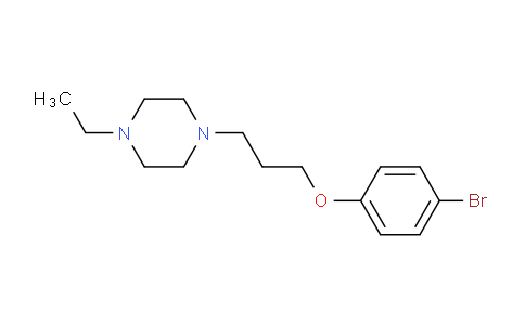 CAS No. 1001784-85-5, 1-(3-(4-bromophenoxy)propyl)-4-ethylpiperazine