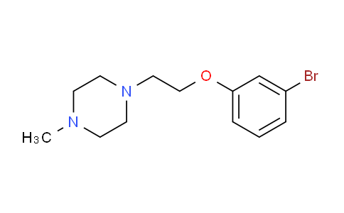 CAS No. 1308596-49-7, 1-(2-(3-bromophenoxy)ethyl)-4-methylpiperazine