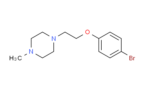 CAS No. 401502-08-7, 1-(2-(4-bromophenoxy)ethyl)-4-methylpiperazine