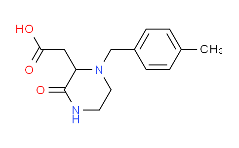 CAS No. 1039559-08-4, 2-(1-(4-Methylbenzyl)-3-oxopiperazin-2-yl)acetic acid