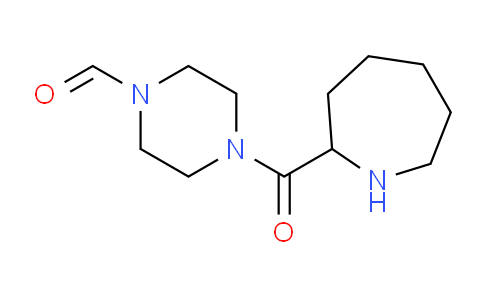 CAS No. 1706672-18-5, 4-(Azepane-2-carbonyl)piperazine-1-carbaldehyde