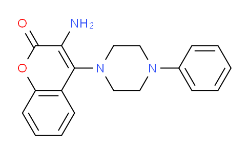 CAS No. 69405-48-7, 3-Amino-4-(4-phenylpiperazin-1-yl)-2H-chromen-2-one