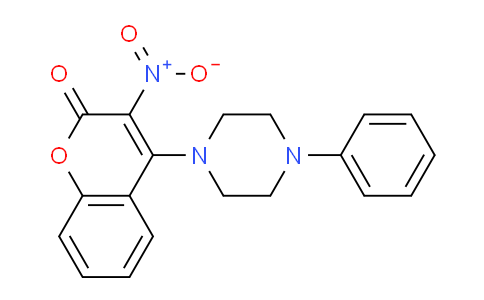 CAS No. 51685-34-8, 3-Nitro-4-(4-phenylpiperazin-1-yl)-2H-chromen-2-one