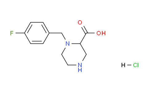 1289384-65-1 | 1-(4-fluorobenzyl)piperazine-2-carboxylic acid hydrochloride
