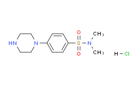 CAS No. 1185307-88-3, N,N-dimethyl-4-(piperazin-1-yl)benzenesulfonamide hydrochloride