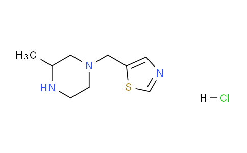 CAS No. 1261235-56-6, 5-((3-methylpiperazin-1-yl)methyl)thiazole hydrochloride