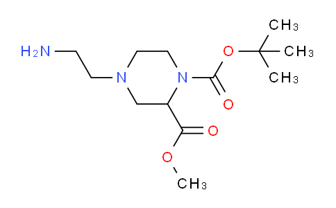 CAS No. 1353944-45-2, 1-tert-butyl 2-methyl 4-(2-aminoethyl)piperazine-1,2-dicarboxylate