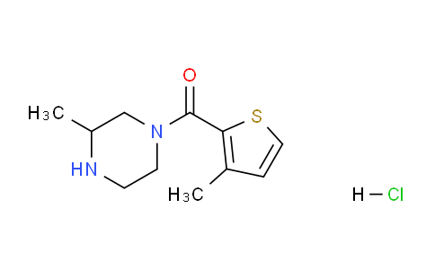 CAS No. 1289387-43-4, (3-methylpiperazin-1-yl)(3-methylthiophen-2-yl)methanone hydrochloride