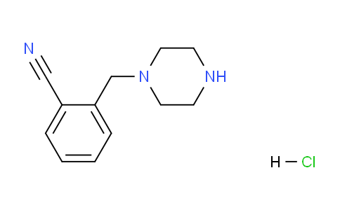 CAS No. 1289388-18-6, 2-(piperazin-1-ylmethyl)benzonitrile hydrochloride