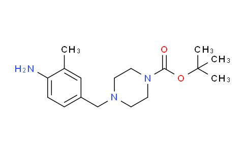 CAS No. 797792-59-7, tert-butyl 4-(4-amino-3-methylbenzyl)piperazine-1-carboxylate