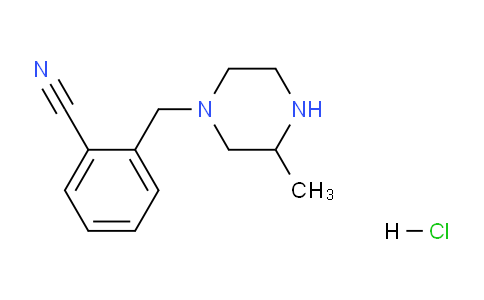 CAS No. 1353984-20-9, 2-((3-methylpiperazin-1-yl)methyl)benzonitrile hydrochloride