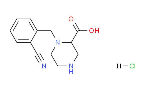 CAS No. 1353943-58-4, 1-(2-cyanobenzyl)piperazine-2-carboxylic acid hydrochloride
