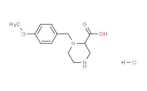 CAS No. 1353943-50-6, 1-(4-methoxybenzyl)piperazine-2-carboxylic acid hydrochloride