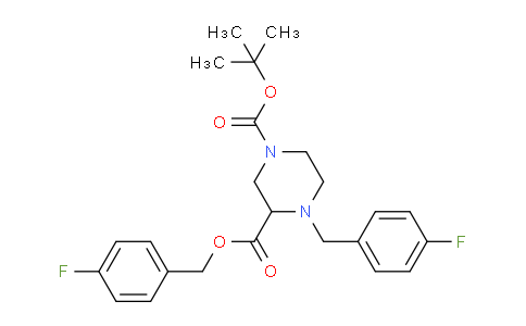 CAS No. 1261229-78-0, 1-tert-butyl 3-(4-fluorobenzyl) 4-(4-fluorobenzyl)piperazine-1,3-dicarboxylate