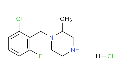 CAS No. 1261234-92-7, 1-(2-chloro-6-fluorobenzyl)-2-methylpiperazine hydrochloride