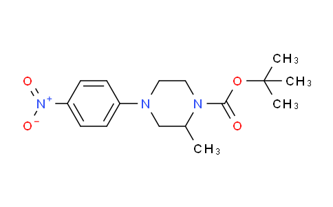 CAS No. 537717-41-2, tert-butyl 2-methyl-4-(4-nitrophenyl)piperazine-1-carboxylate