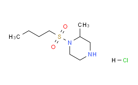 CAS No. 1572196-83-8, 1-(butylsulfonyl)-2-methylpiperazine hydrochloride