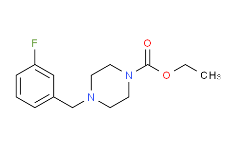 CAS No. 203047-34-1, ethyl 4-(3-fluorobenzyl)piperazine-1-carboxylate