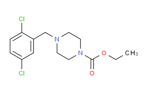 CAS No. 220383-45-9, ethyl 4-(2,5-dichlorobenzyl)piperazine-1-carboxylate