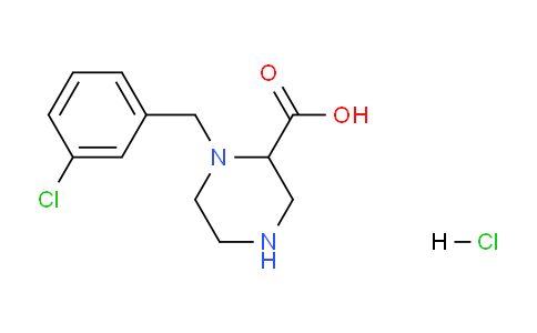 CAS No. 1432056-86-4, 1-(3-chlorobenzyl)piperazine-2-carboxylic acid hydrochloride