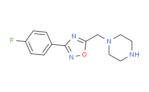 CAS No. 1098360-23-6, 1-{[3-(4-Fluorophenyl)-1,2,4-oxadiazol-5-yl]methyl}piperazine