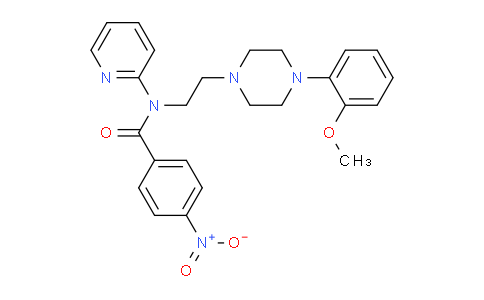 CAS No. 155204-27-6, N-(2-(4-(2-Methoxyphenyl)piperazin-1-yl)ethyl)-4-nitro-N-(pyridin-2-yl)benzamide