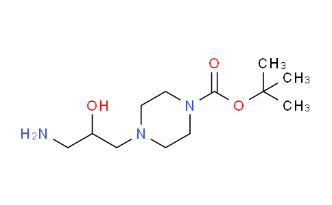 CAS No. 811841-98-2, tert-Butyl 4-(3-amino-2-hydroxypropyl)piperazine-1-carboxylate