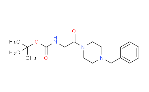 CAS No. 671212-34-3, tert-Butyl (2-(4-benzylpiperazin-1-yl)-2-oxoethyl)carbamate