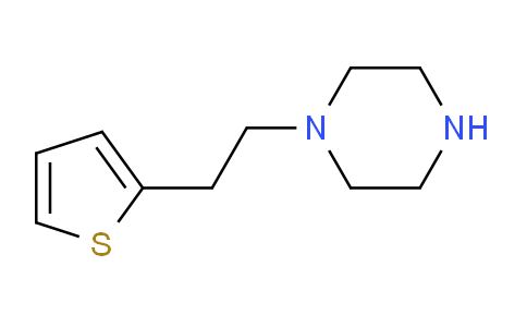 CAS No. 461046-73-1, 1-(2-(Thiophen-2-yl)ethyl)piperazine