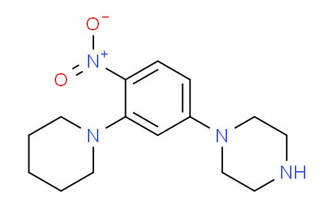 CAS No. 346704-04-9, 1-(4-Nitro-3-(piperidin-1-yl)phenyl)piperazine