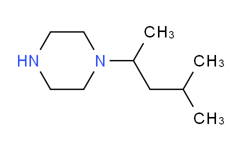 CAS No. 1171587-00-0, 1-(4-Methylpentan-2-yl)piperazine
