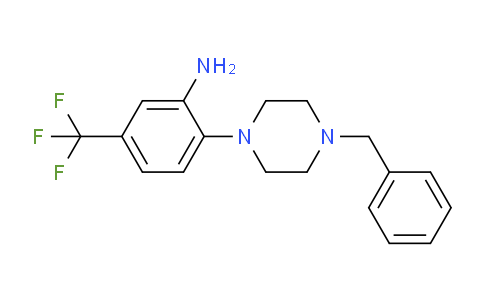 CAS No. 767611-57-4, 2-(4-Benzylpiperazin-1-yl)-5-(trifluoromethyl)aniline