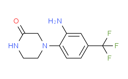 CAS No. 882672-41-5, 4-(2-Amino-4-(trifluoromethyl)phenyl)piperazin-2-one