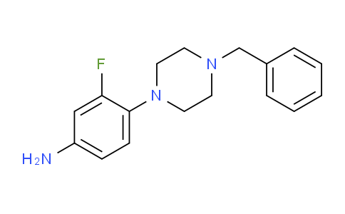 CAS No. 937597-28-9, 4-(4-Benzylpiperazin-1-yl)-3-fluoroaniline