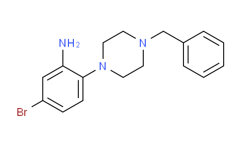 CAS No. 883908-27-8, 2-(4-Benzylpiperazin-1-yl)-5-bromoaniline