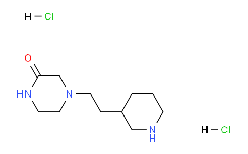 CAS No. 1219960-90-3, 4-(2-(Piperidin-3-yl)ethyl)piperazin-2-one dihydrochloride