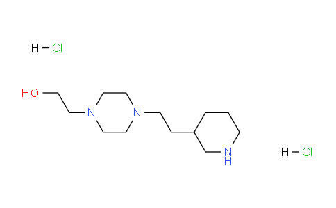 CAS No. 1220038-30-1, 2-(4-(2-(Piperidin-3-yl)ethyl)piperazin-1-yl)ethanol dihydrochloride