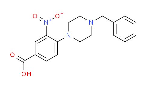 CAS No. 312921-86-1, 4-(4-Benzylpiperazin-1-yl)-3-nitrobenzoic acid