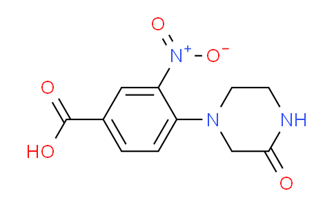 CAS No. 1019359-77-3, 3-Nitro-4-(3-oxopiperazin-1-yl)benzoic acid