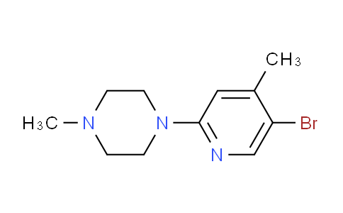 CAS No. 1219967-32-4, 1-(5-Bromo-4-methylpyridin-2-yl)-4-methylpiperazine