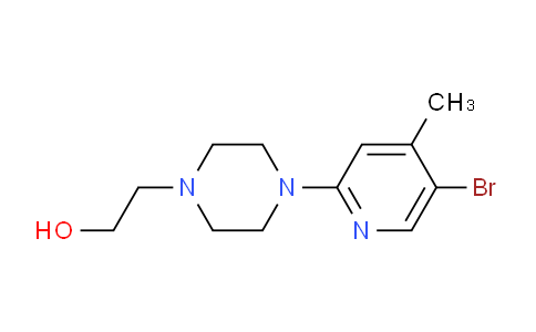 CAS No. 1220028-04-5, 2-(4-(5-Bromo-4-methylpyridin-2-yl)piperazin-1-yl)ethanol