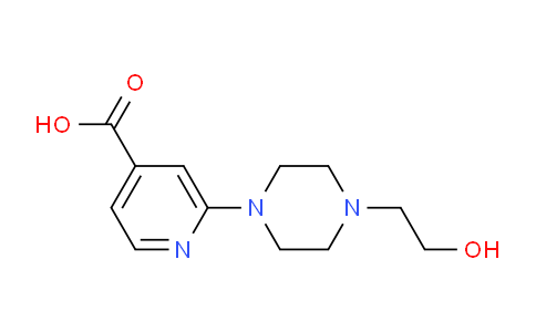 CAS No. 1156112-29-6, 2-(4-(2-Hydroxyethyl)piperazin-1-yl)isonicotinic acid