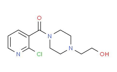 CAS No. 444791-56-4, (2-Chloropyridin-3-yl)(4-(2-hydroxyethyl)piperazin-1-yl)methanone