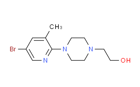 CAS No. 1220038-51-6, 2-(4-(5-Bromo-3-methylpyridin-2-yl)piperazin-1-yl)ethanol