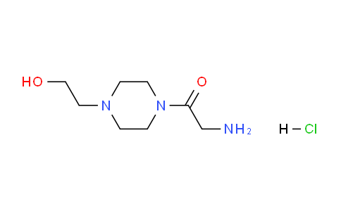 CAS No. 1220017-16-2, 2-Amino-1-(4-(2-hydroxyethyl)piperazin-1-yl)ethanone hydrochloride