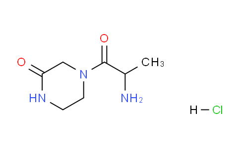 CAS No. 1236262-73-9, 4-(2-Aminopropanoyl)piperazin-2-one hydrochloride