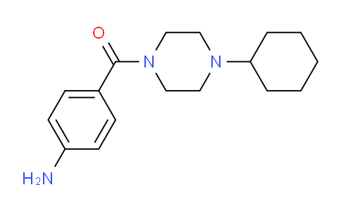 CAS No. 885949-70-2, (4-Aminophenyl)(4-cyclohexylpiperazin-1-yl)methanone