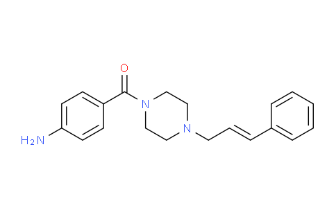 CAS No. 1608541-19-0, (4-Aminophenyl)(4-cinnamylpiperazin-1-yl)methanone
